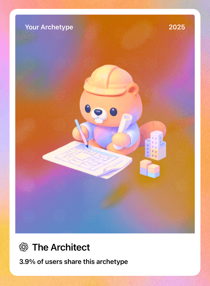 ChatGPT Archetype — The Architect, 3.9% of users